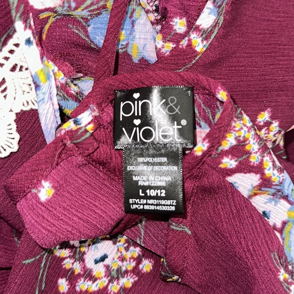 Pink & Violet HiLo Shorts Romper skirt overlay Gorgeous Girls size 8‎ & 10/12